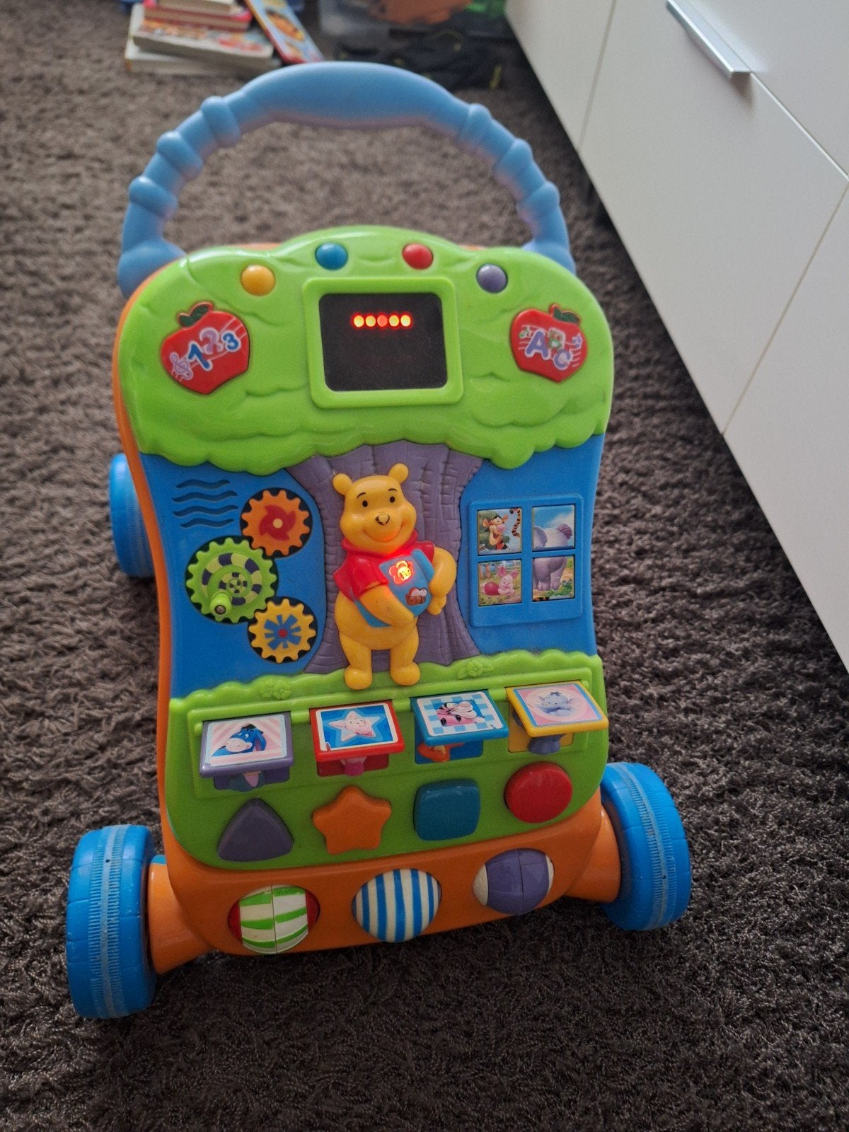Kiddieland Loopwagen met Licht en Geluid - Winnie de Poeh, Kinderen en Baby's, Ophalen, Gebruikt, Overige typen, Met licht