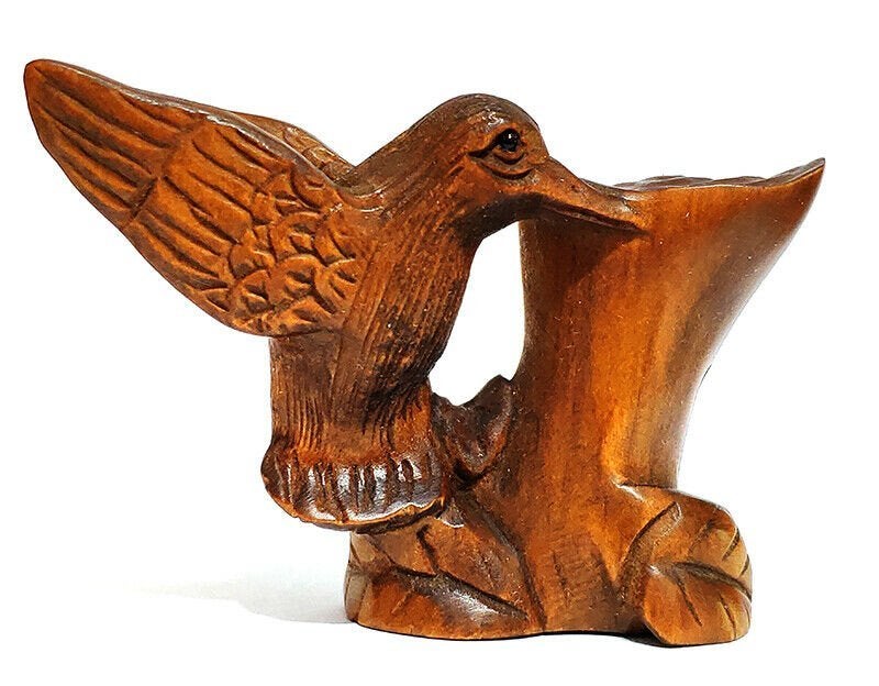 Houten Netsuke van een Specht op een boomstam Japan, Ophalen of Verzenden, Japan, Houtsnijwerk, Handgemaakt