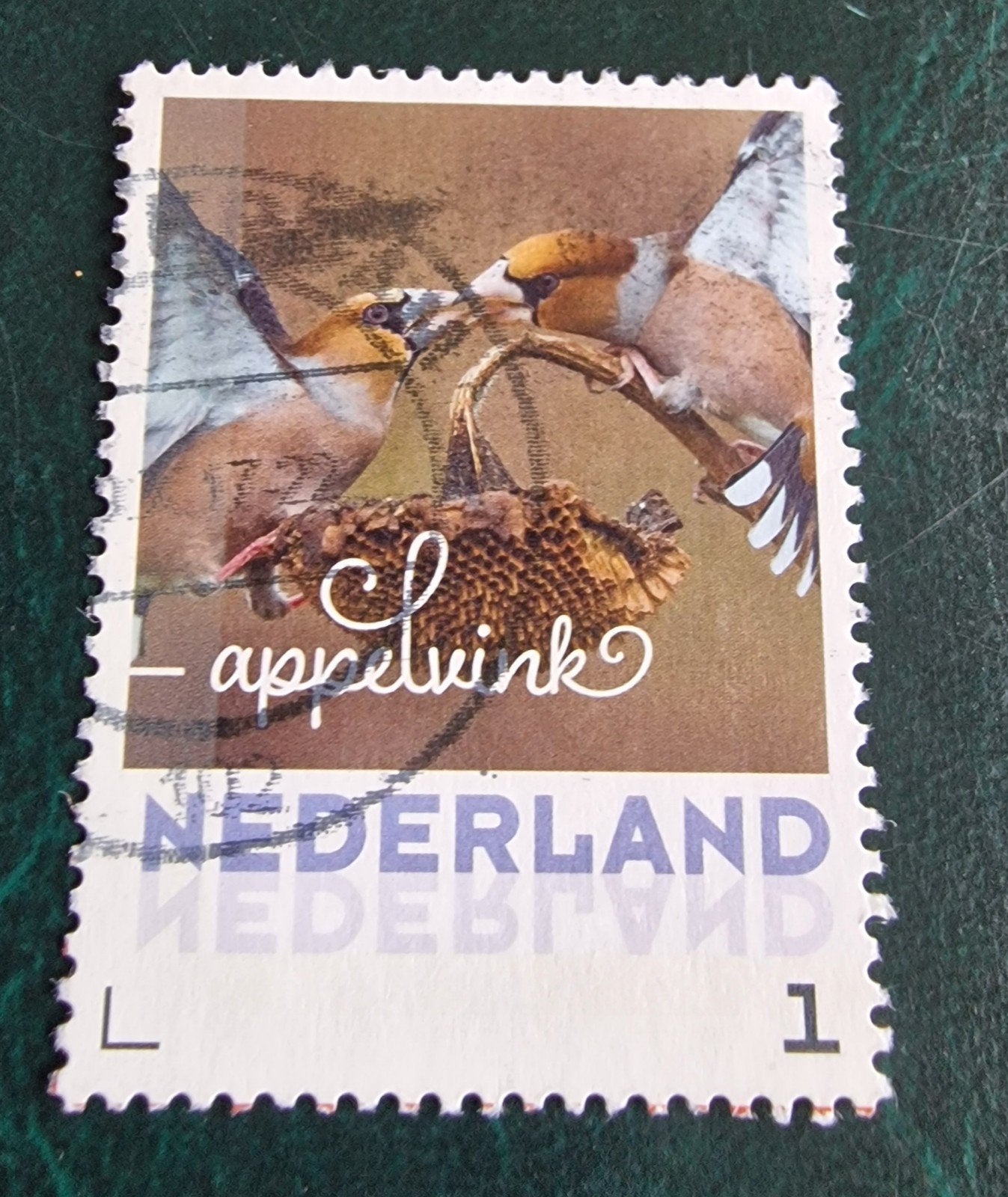 kv199 persoonlijke  postzegel - Appelvink - vogels, Ophalen of Verzenden, Na 1940, Gestempeld