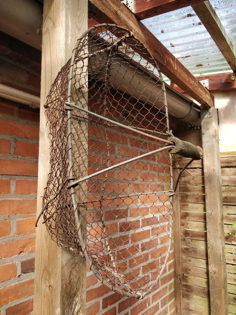 Vintage plukmand, Huis en Inrichting, Gebruikt, Mand, Ophalen of Verzenden, Metaal