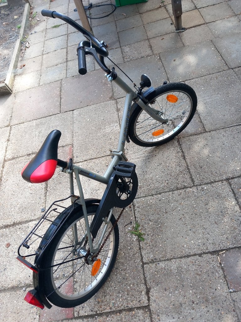 Vouwfiets gebruikte kinderfiets oud limit typ bruikbaar nog., Terugtraprem, Gebruikt, 18 tot 20 inch, Deels opvouwbaar