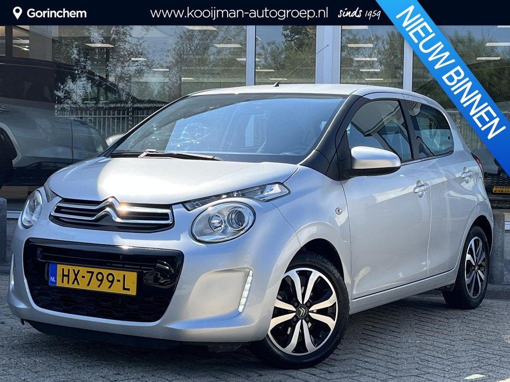 Citroen C1 1.0 VTi Shine ,luxe uitvoering automaat!, Auto's, Citroën, Stof, Gebruikt, Euro 6, 4 stoelen
