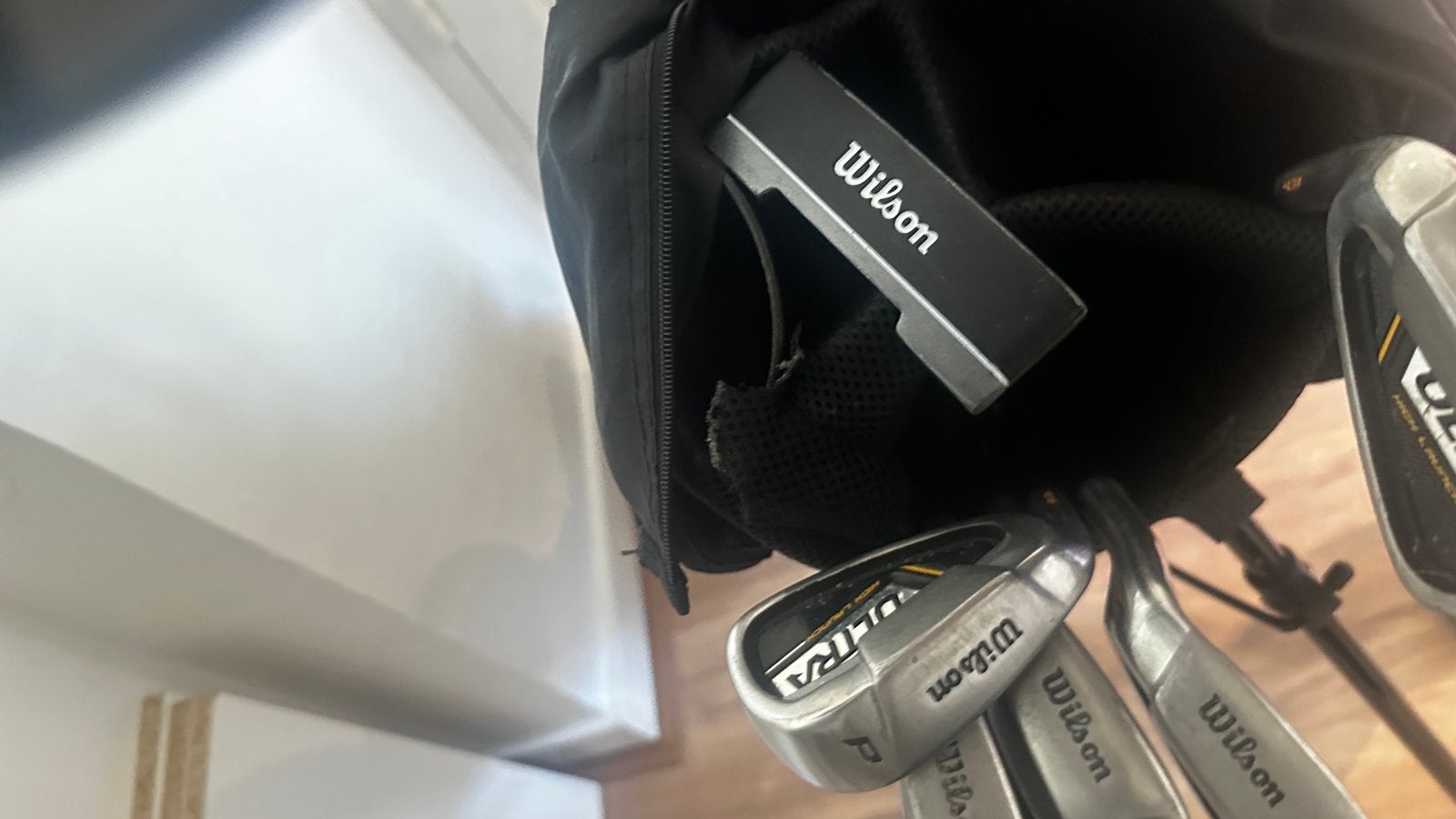 Linkshandige Wilson Golfset Ultra High Launch met tas, Ophalen of Verzenden, Gebruikt, Set, Overige merken