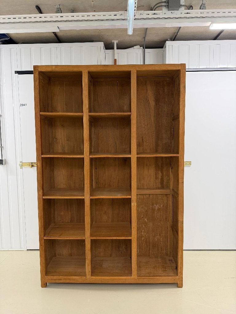 Teak opbergmeubel XL, Ophalen, Met plank(en), 100 tot 150 cm, Teakhout
