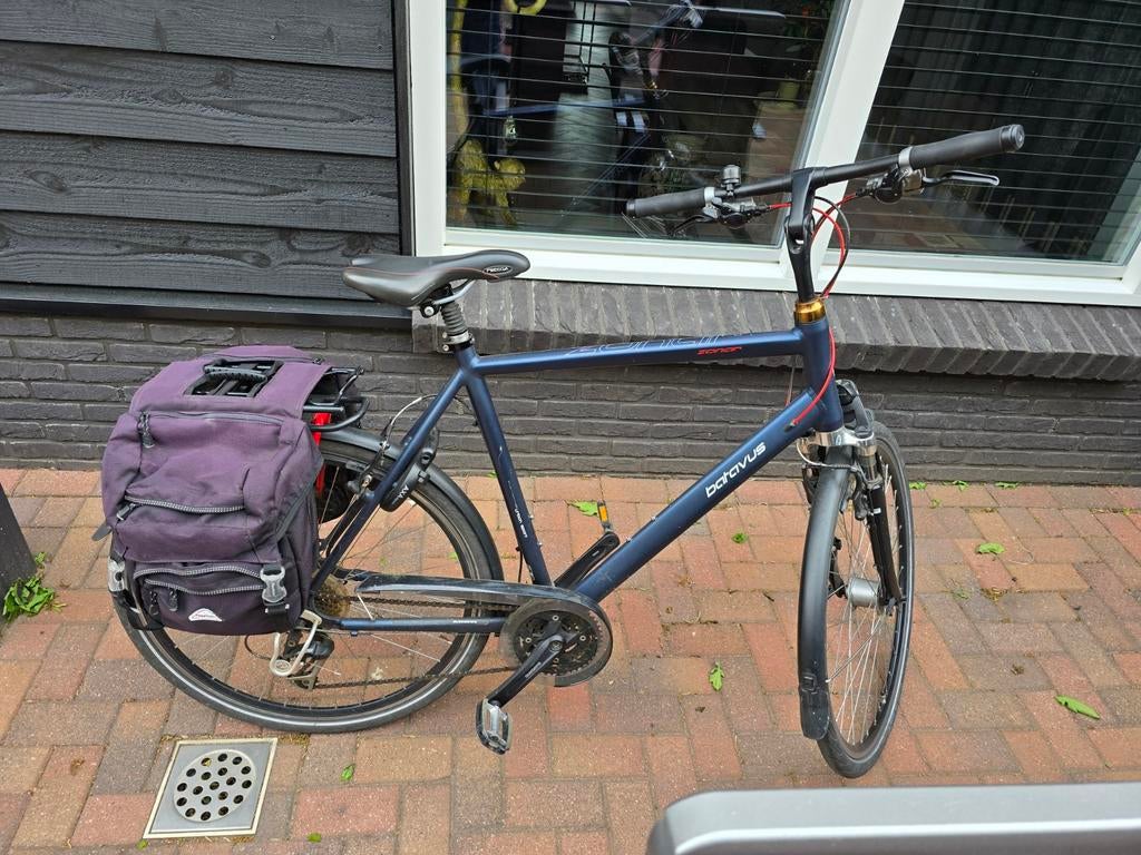 Batavus fiets met fietstassen - Gebruikt, Ophalen, Gebruikt, Velgrem, Versnellingen