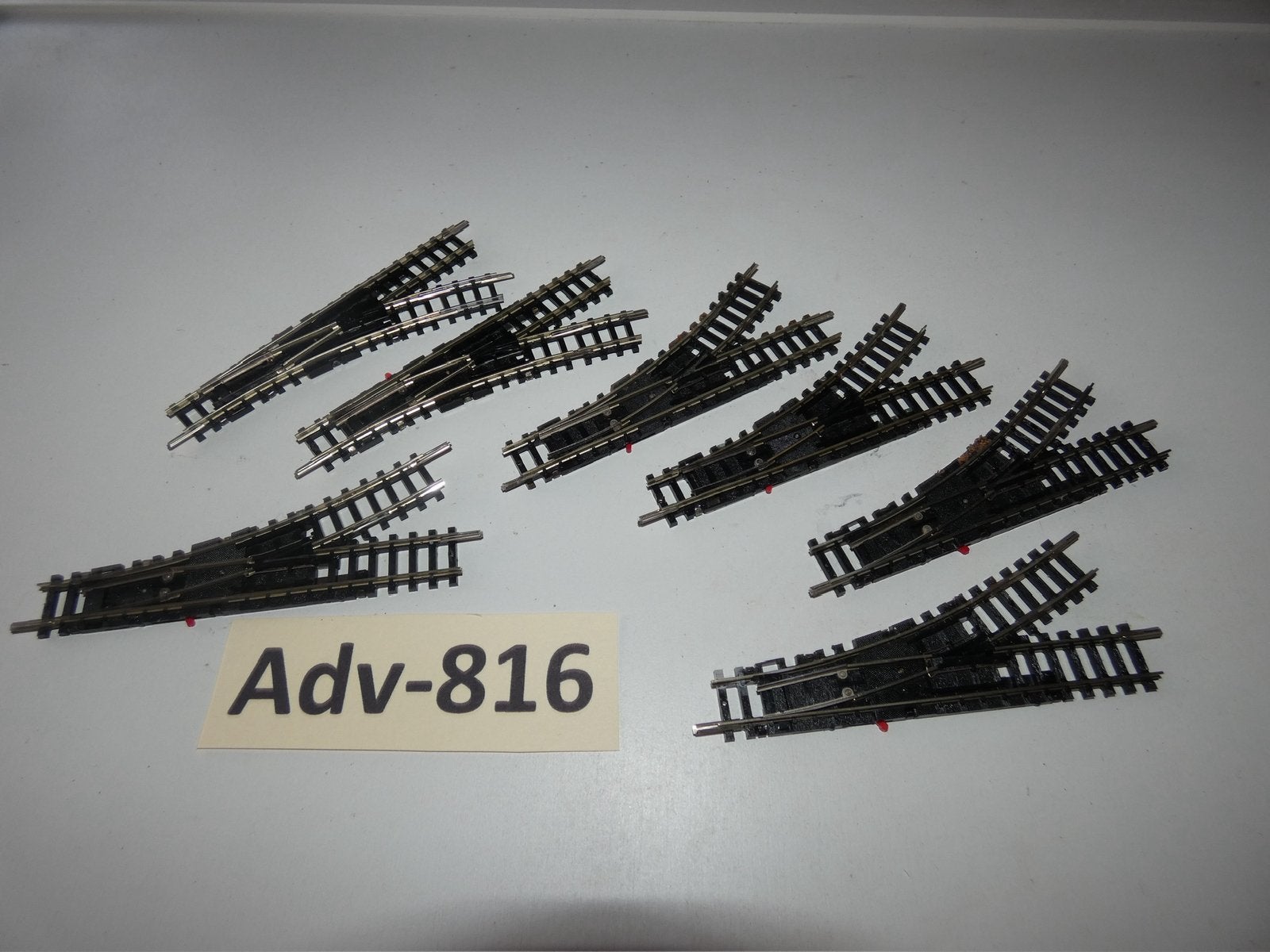 Adv-816 N Spoor Rechte Wissels 14951/53 Minitrix, Gebruikt, Gelijkstroom, Trix, Rails
