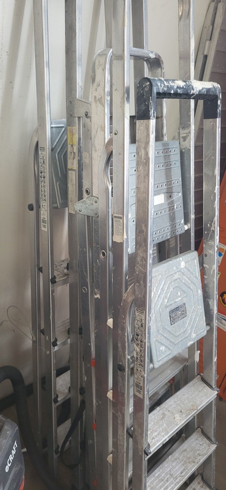 5 ijzeren trappen, Ophalen of Verzenden, Gebruikt, Trap, 2 tot 4 meter