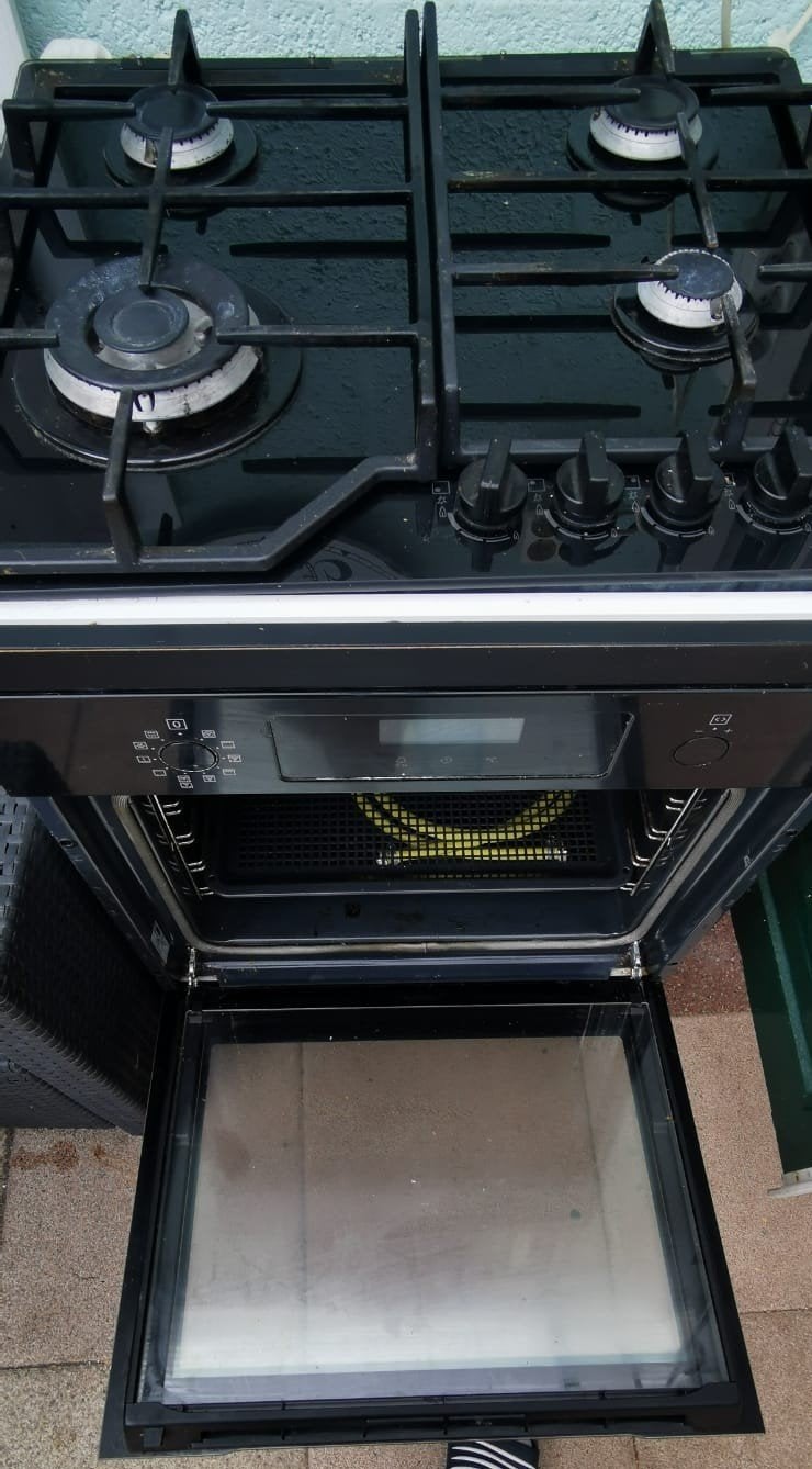 Zanussi gasfornuis met oven - Gebruikt, Witgoed en Apparatuur, Fornuizen, Ophalen, Gebruikt, Hete lucht, 60 cm of meer
