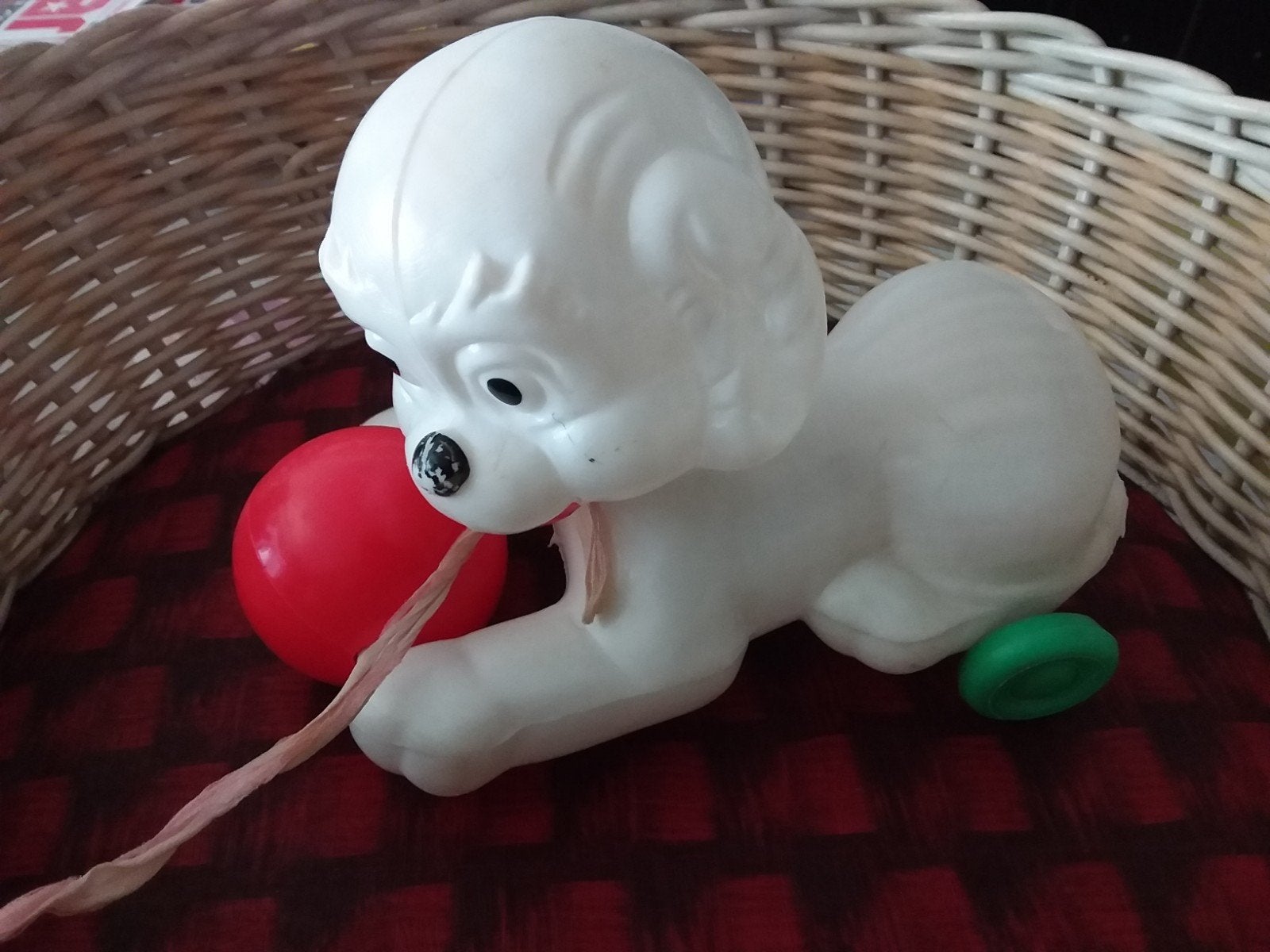 Vintage trekhond poedel beginjaren 60., Ophalen of Verzenden