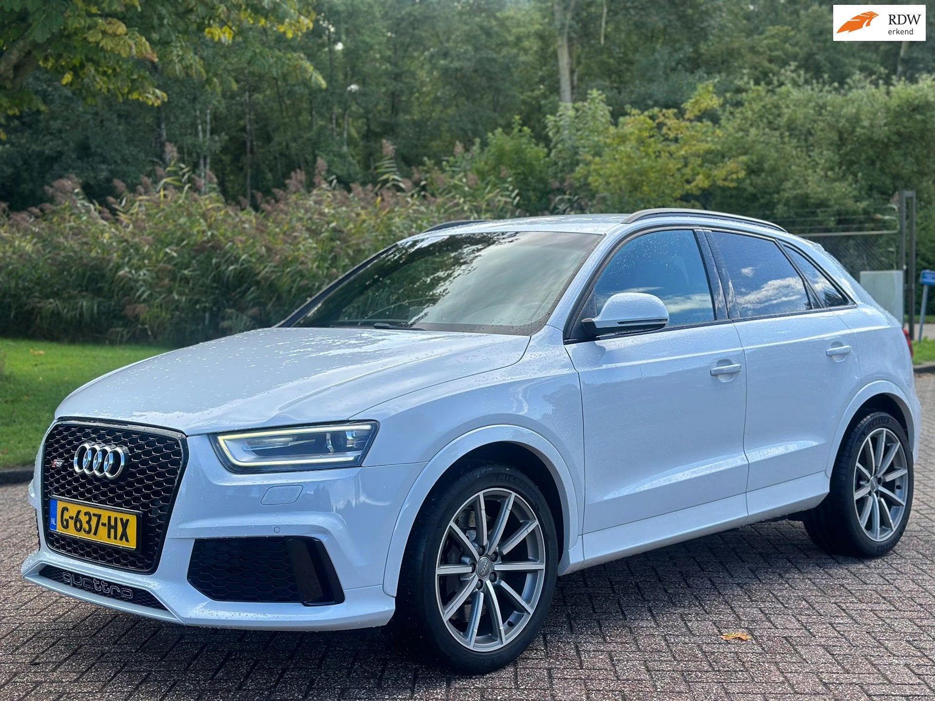 Audi Q3 2.5 TFSI RS Q3 quattro/AIRCO/CRUISE/LEDER/NAVI/PARKE, Automaat, Euro 5, Gebruikt, Zwart