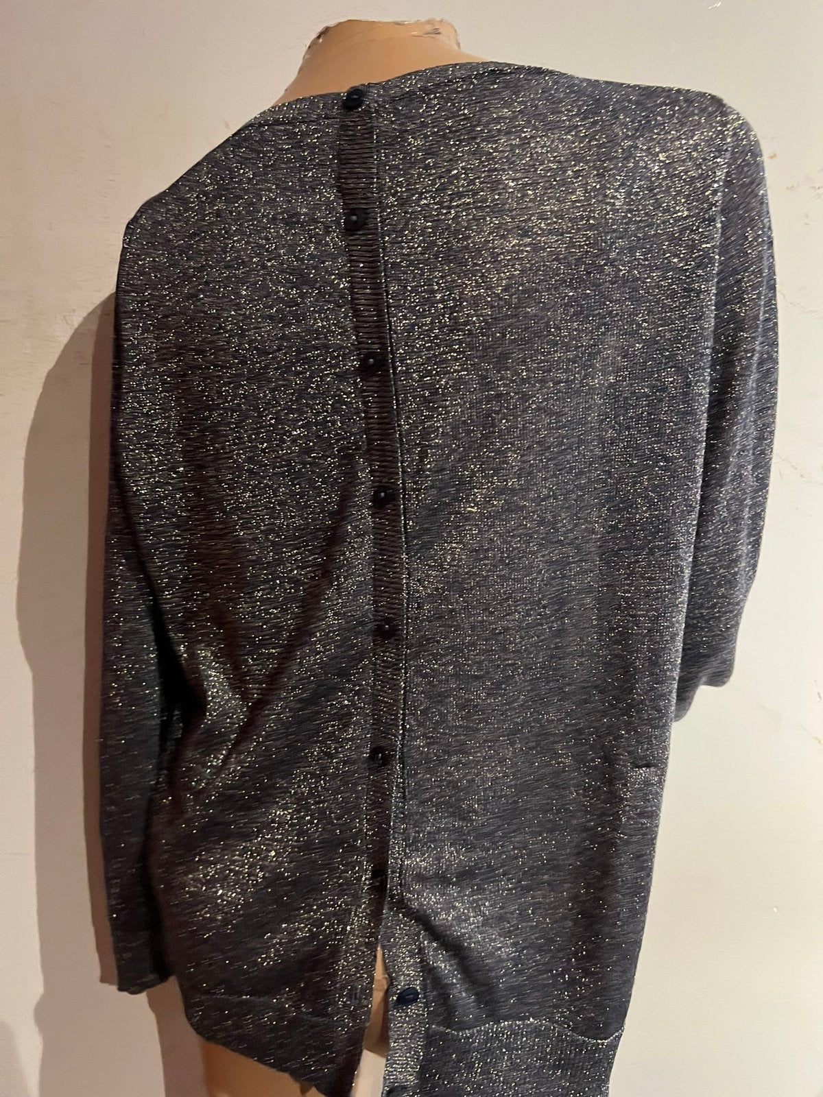 RIVER WOODS Twinset L Zilver Zwart 2- 2-delig, Maat 38/40 (M), F, River Woods, Ophalen of Verzenden
