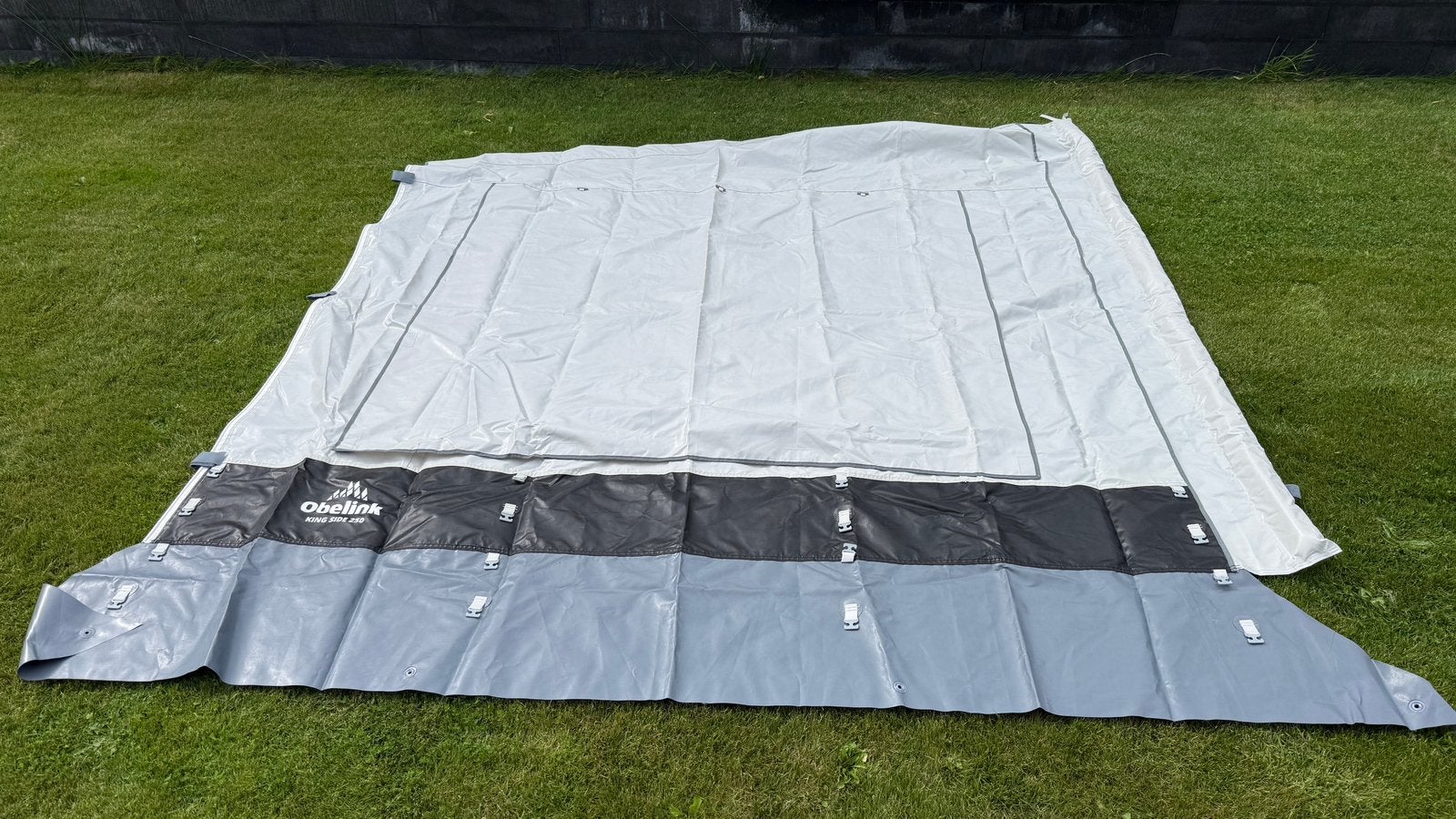 Obelink King Side 250 zijwand en Front 185 voorwand, Caravans en Kamperen, Caravan accessoires, Ophalen, Zo goed als nieuw