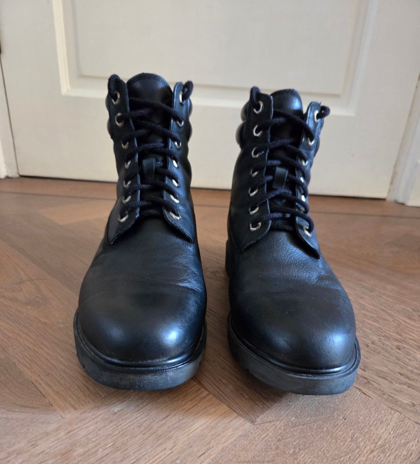 Timberland veter boots zwart.Maat 44 i.z.g.s., Boots, Ophalen of Verzenden, Zo goed als nieuw, Timberland