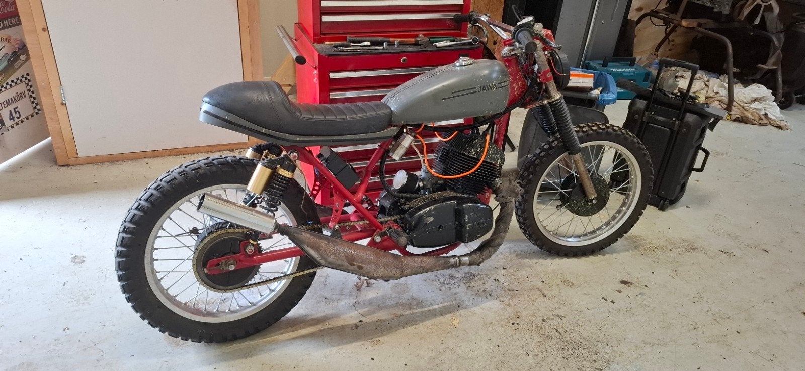 1976 CZ 250cc project Scrambler of crossmotor, Ophalen, Gebruikt