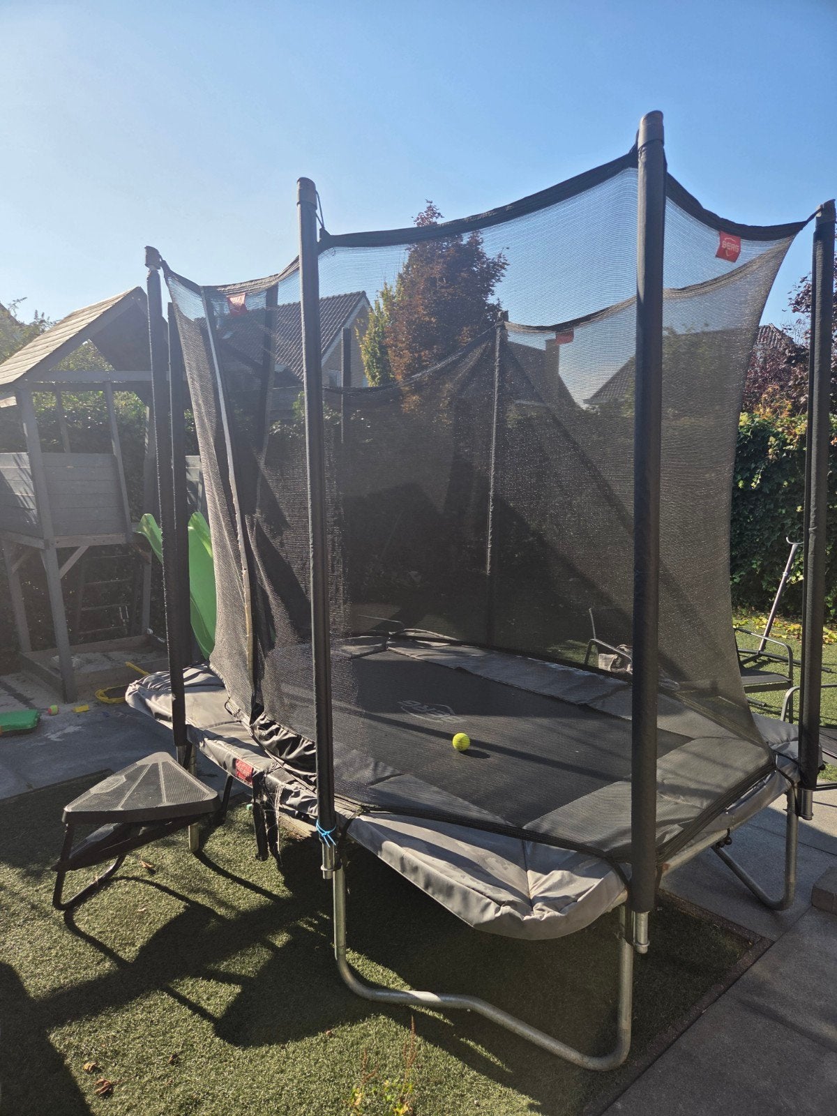BERG Trampoline met veiligheidsnet en trapje