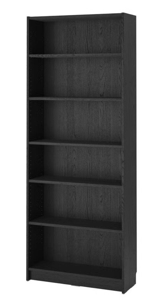 Billy boekenkast donker zwart eiken, Ophalen, 200 cm of meer, 50 tot 100 cm, Zo goed als nieuw