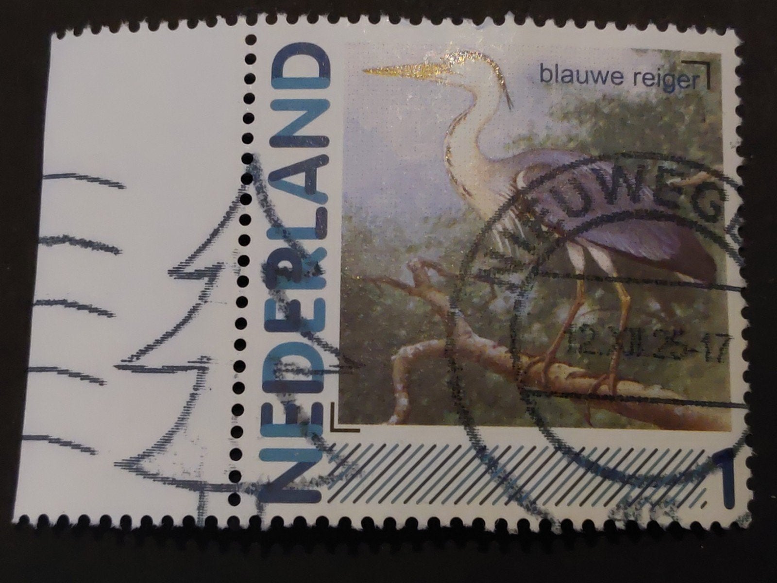 Nederland - Persoonlijke Zegel - Blauwe Reiger, Ophalen