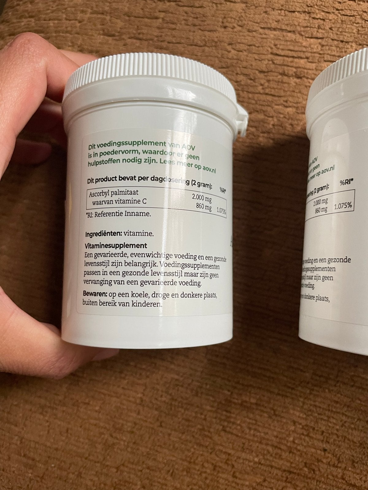 3x AOV 333 Vitamine C Ascorbyl Palmitaat Poedervorm, Ophalen of Verzenden, Nieuw, Poeder of Drank