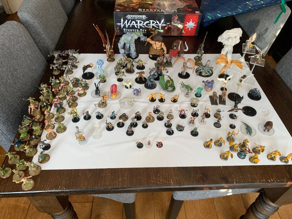 Grote collectie miniaturen/ Pathfinder - D&D, Gebruikt, Figuurtje(s), Warhammer, Ophalen of Verzenden