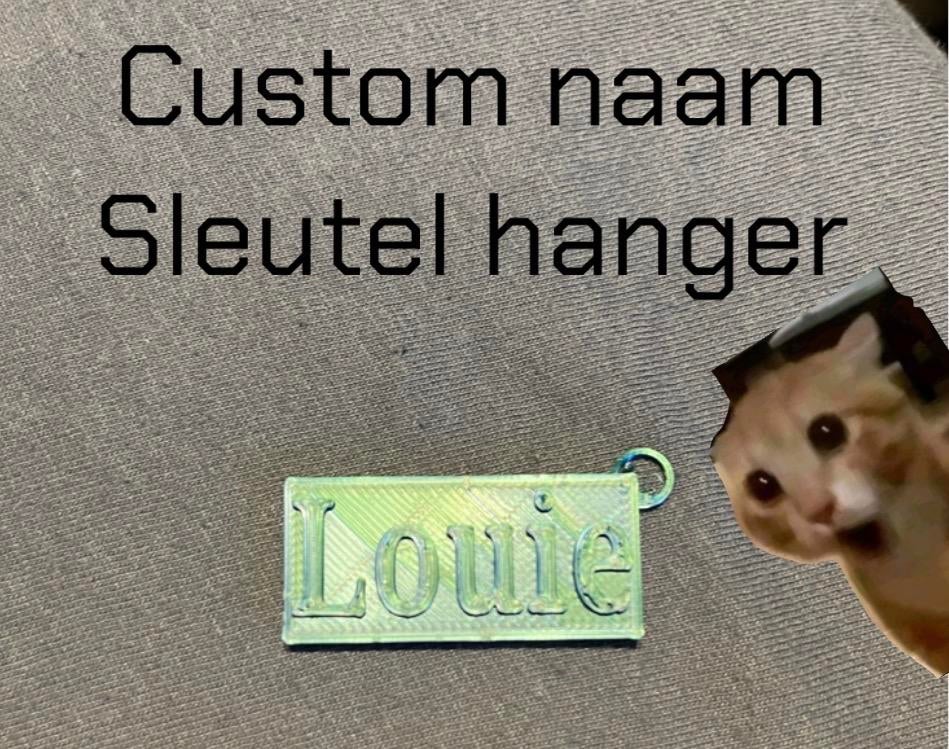 Custom Naam Sleutelhanger, Ophalen of Verzenden, Gebruikt, Overige typen