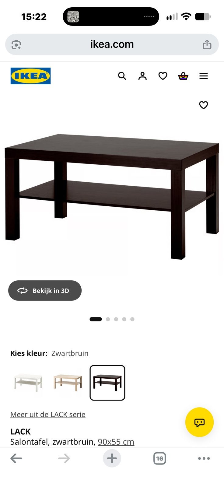 Set 2x IKEA tafels nieuw in verpakking - €17,50, Huis en Inrichting, Ophalen, 50 tot 100 cm, Vierkant, Nieuw