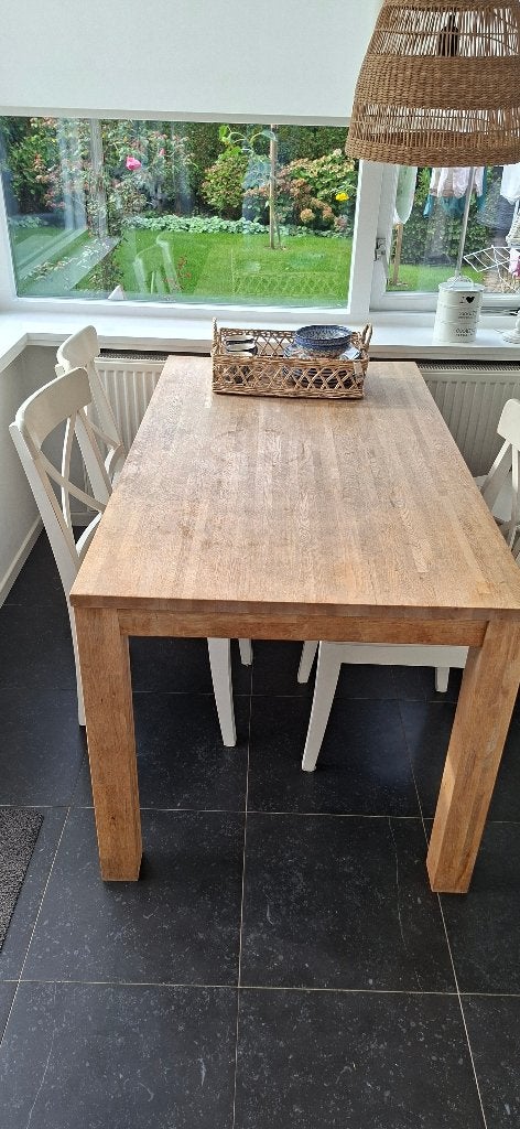 Tafel, Ophalen of Verzenden, Gebruikt, Rechthoekig, 50 tot 100 cm