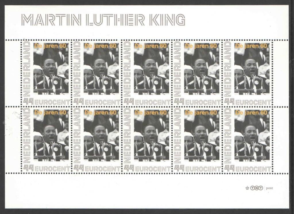 Nostalgie op Postzegels Jaren '60: Martin Luther King, Postzegels en Munten, Ophalen of Verzenden, Na 1940, Postfris