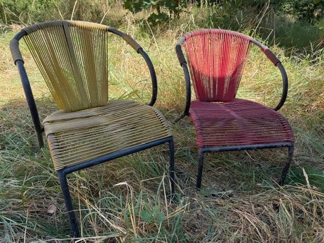 vintage tuinstoelen, Antiek en Kunst, Ophalen