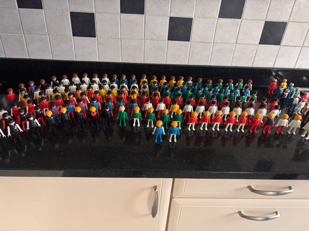 Playmobil verzameling 150 poppetjes + accessoires, Ophalen of Verzenden, Gebruikt, Losse onderdelen, Figuren