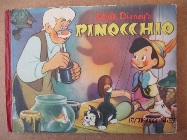 adv6090 pinocchio plaatjes boek 5, Boeken, Stripboeken, Eén stripboek, Ophalen, Gelezen