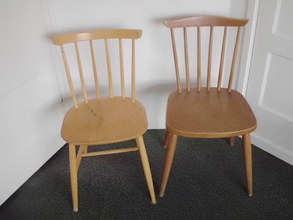 2 spijl triplex stoelen herstel, opknappers, 1 ZPM Radomsko, Ophalen, Gebruikt, Twee, ZPM Radomsko