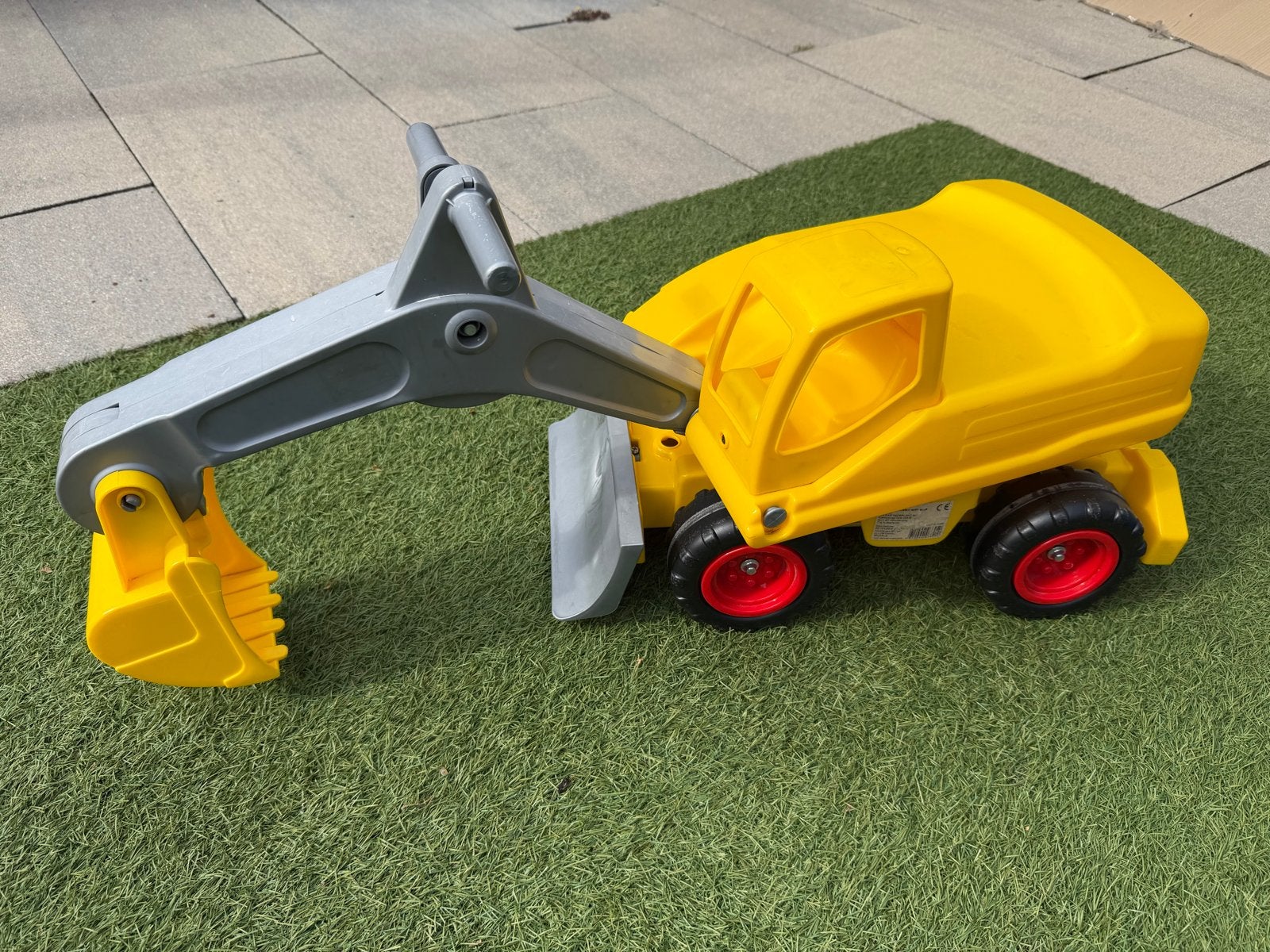 Gele loopgraafmachine voor kinderen, Ophalen of Verzenden, Gebruikt, Loopvoertuig