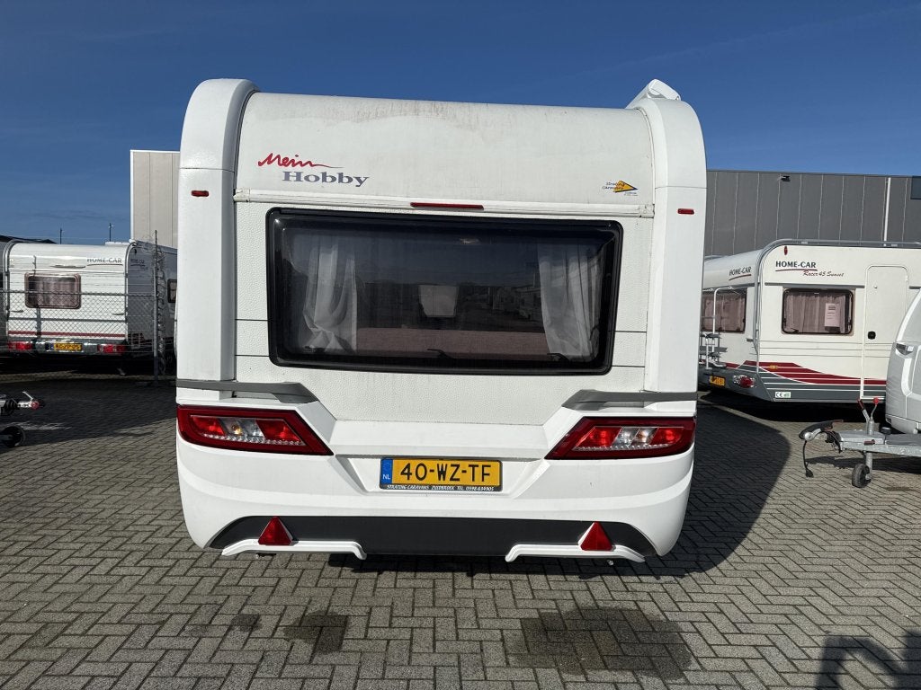 Hobby De Luxe 495 UL Mover, Luifel, Caravans en Kamperen, Caravans, Kachel, Rondzit, Hobby, Bedrijf