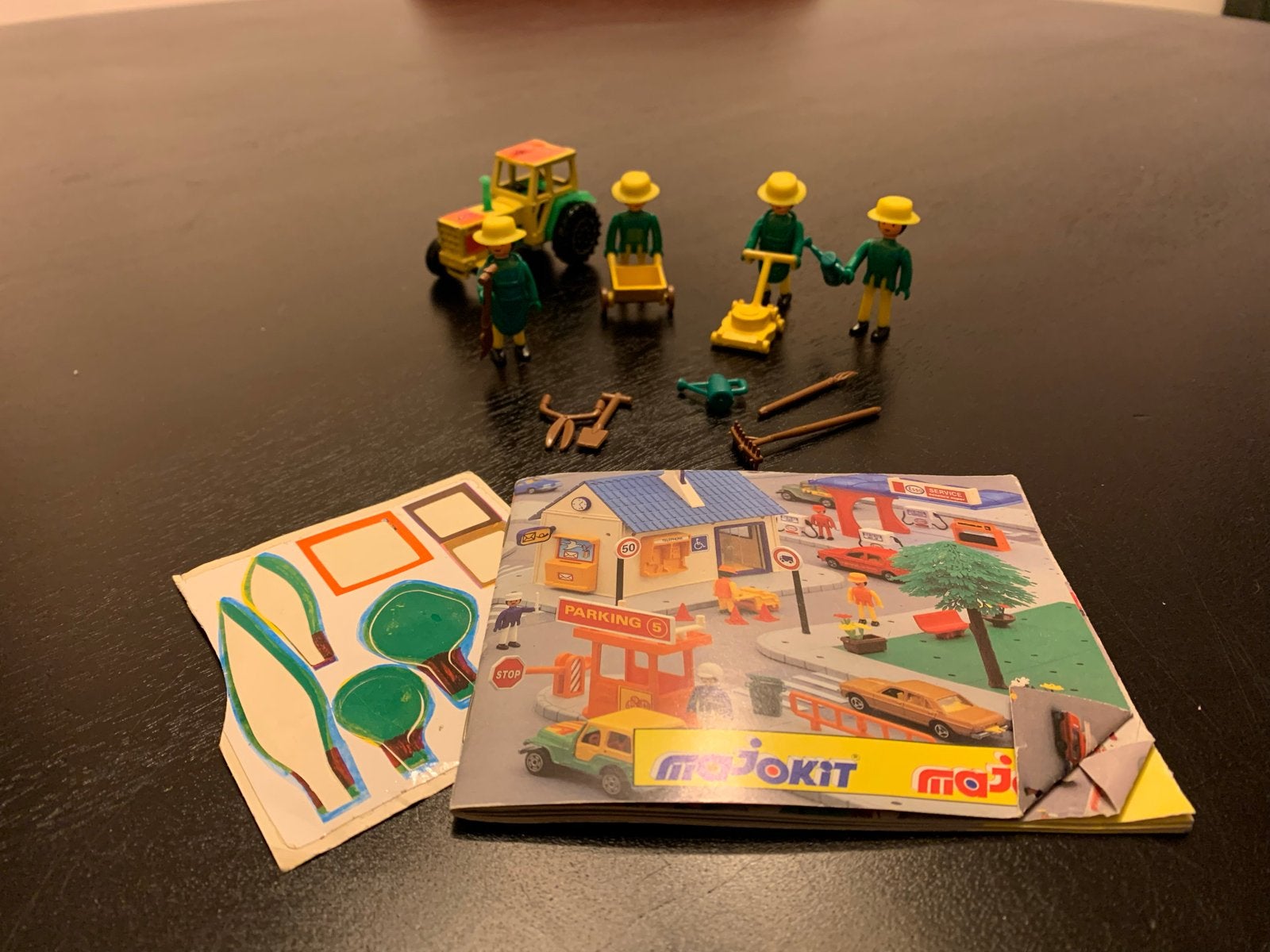 Vintage Majokit 787 Tuinman Set met Tractor en Figuren, Ophalen of Verzenden, Gebruikt, Jongen of Meisje