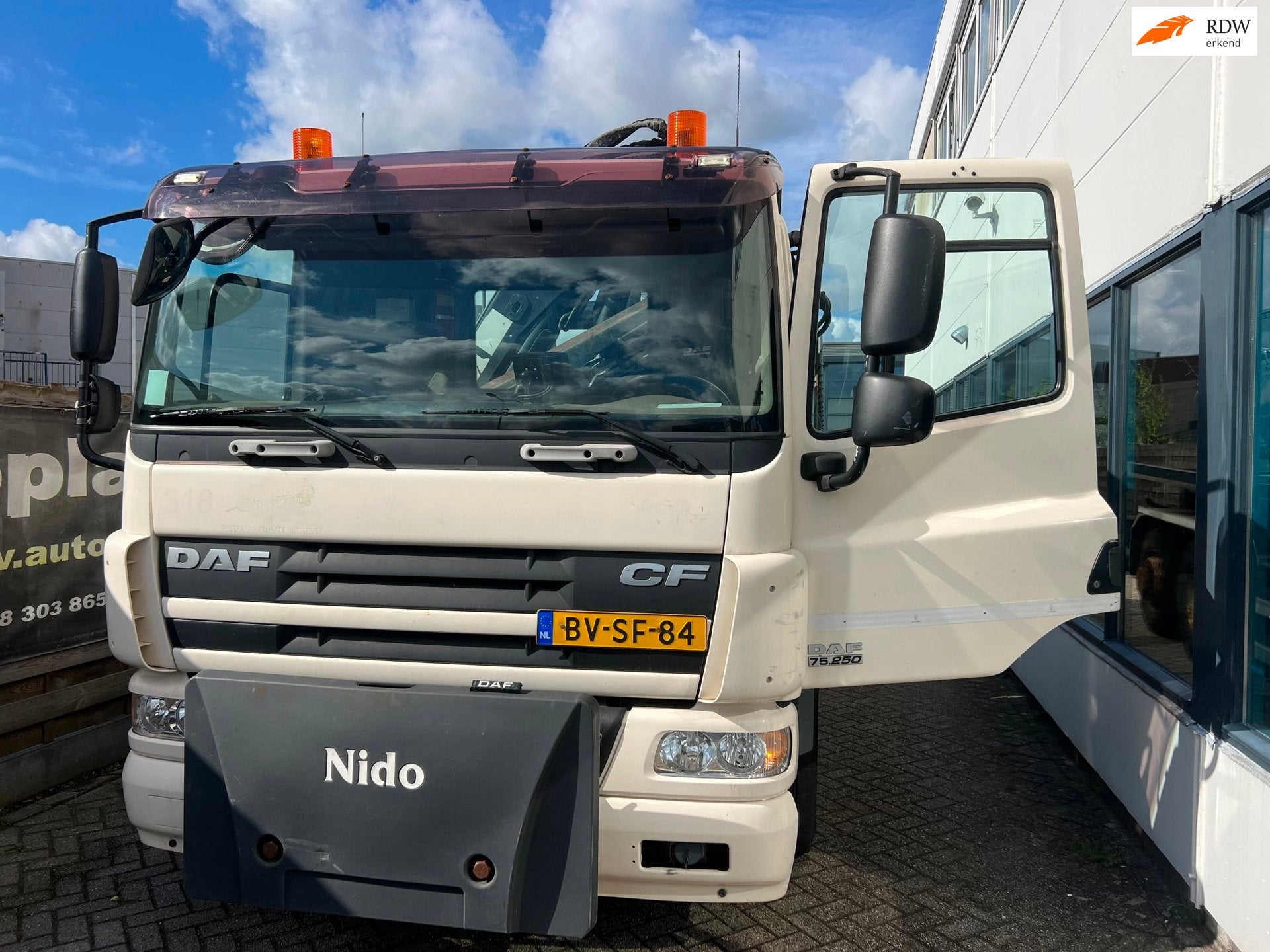 DAF FAN CF 75 haakarm hiab 195 PR183S3, Automaat, Euro 5, Origineel Nederlands, Bedrijf