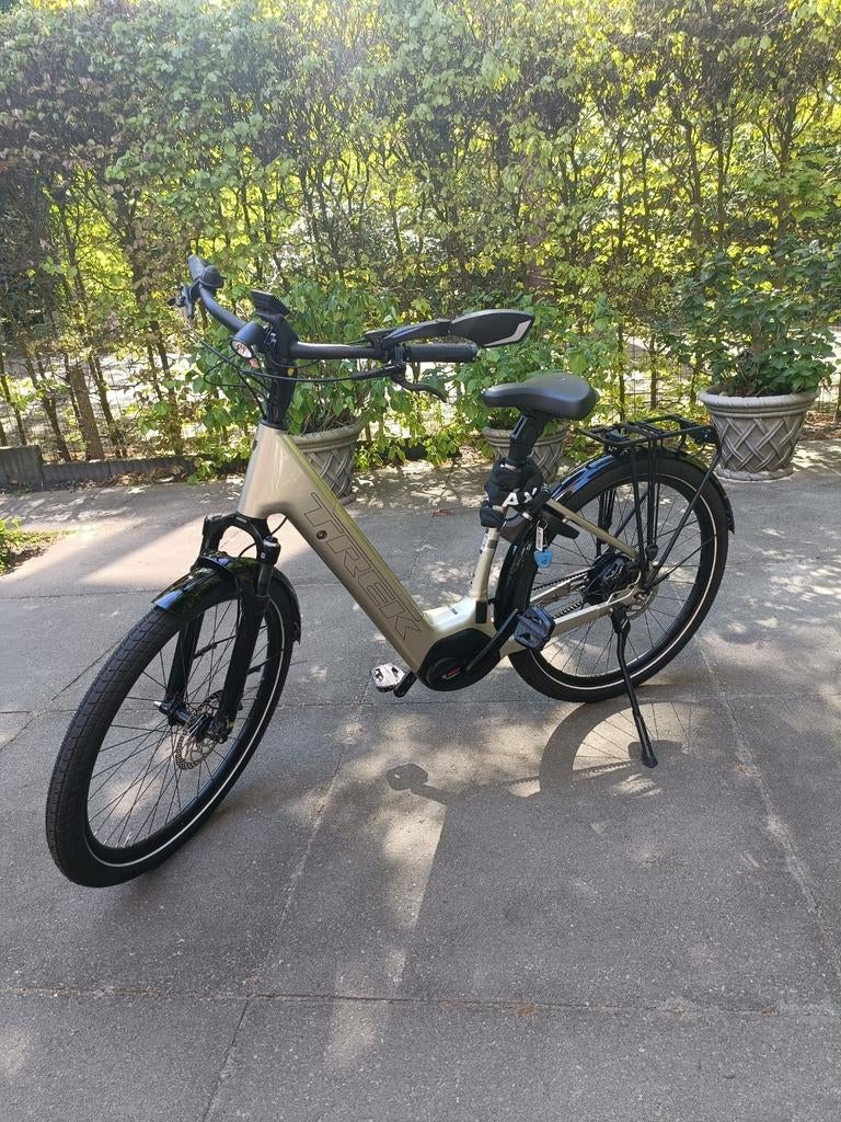 Trek District+5 Lowstep, e-bike, Automaat, Nieuwstaat, 443km, 47 tot 51 cm, Ophalen of Verzenden, Zo goed als nieuw, Overige merken
