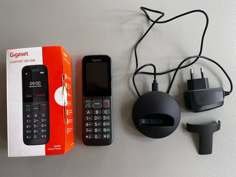 Senioren GSM, Gigaset, simkaart, telefoon, Ophalen of Verzenden, Zo goed als nieuw, 1 handset