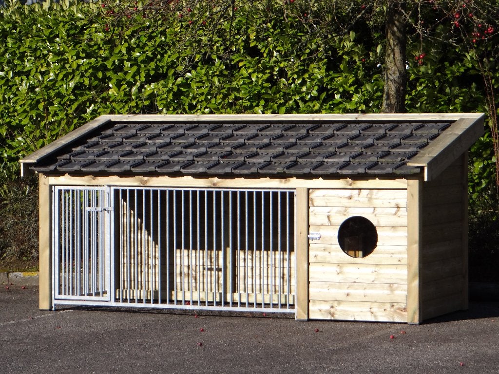 Hondenkennel Roxy met nachthok, hét ultieme hondenverblijf!, Hondenkennel, 110 cm of meer, 100 cm of meer, Nieuw
