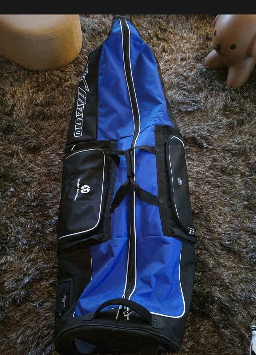 Mizuno travel golftas met wieltjes, absolute nieuwstaat., Ophalen of Verzenden, Zo goed als nieuw, Tas, Mizuno