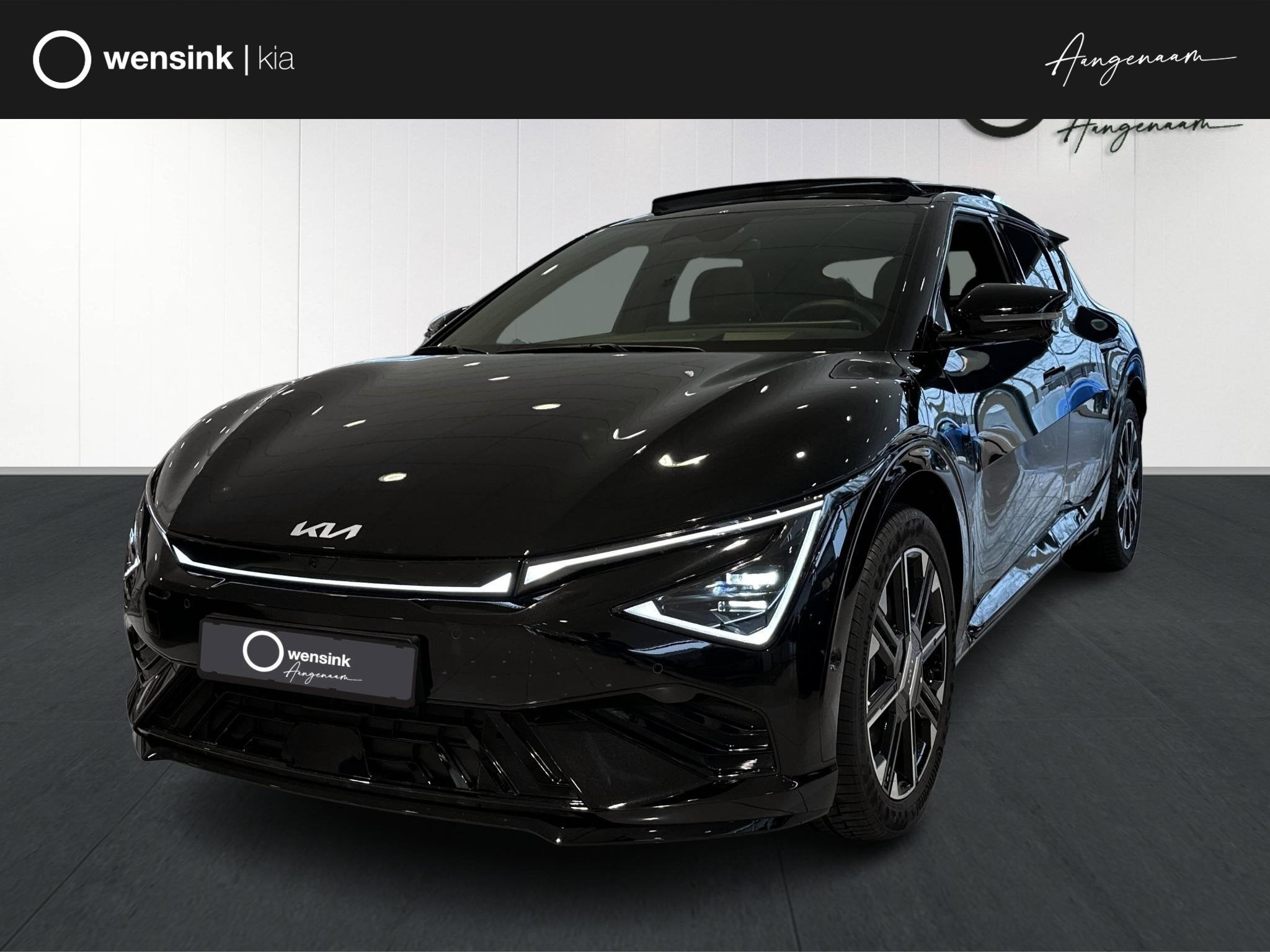 Kia EV6 GT-Line 84 kWh | Panoramaschuifdak | 360 Camera | He, Auto's, Automaat, Achterwielaandrijving, 510 min, Zwart