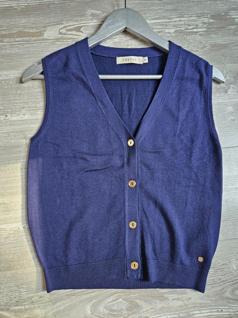 Nieuw Costes gilet topje donkerblauw maat XS, Blauw, Nieuw, Ophalen of Verzenden, Costes