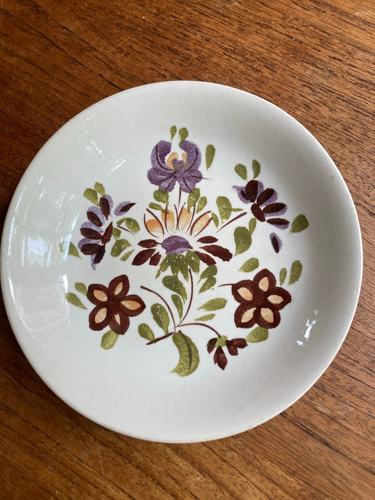 Antiek Niderviller bordje, handgeschilderd, bloemmotief, Antiek en Kunst, Ophalen of Verzenden