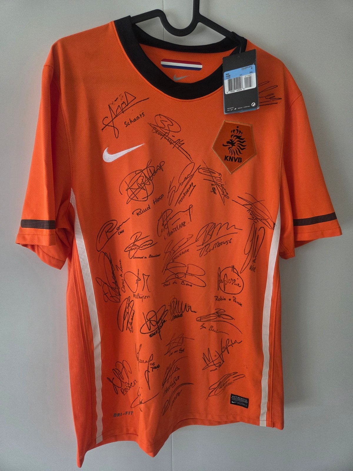 Gesigneerd Oranje Shirt KNVB - Diverse Spelers, Ophalen of Verzenden