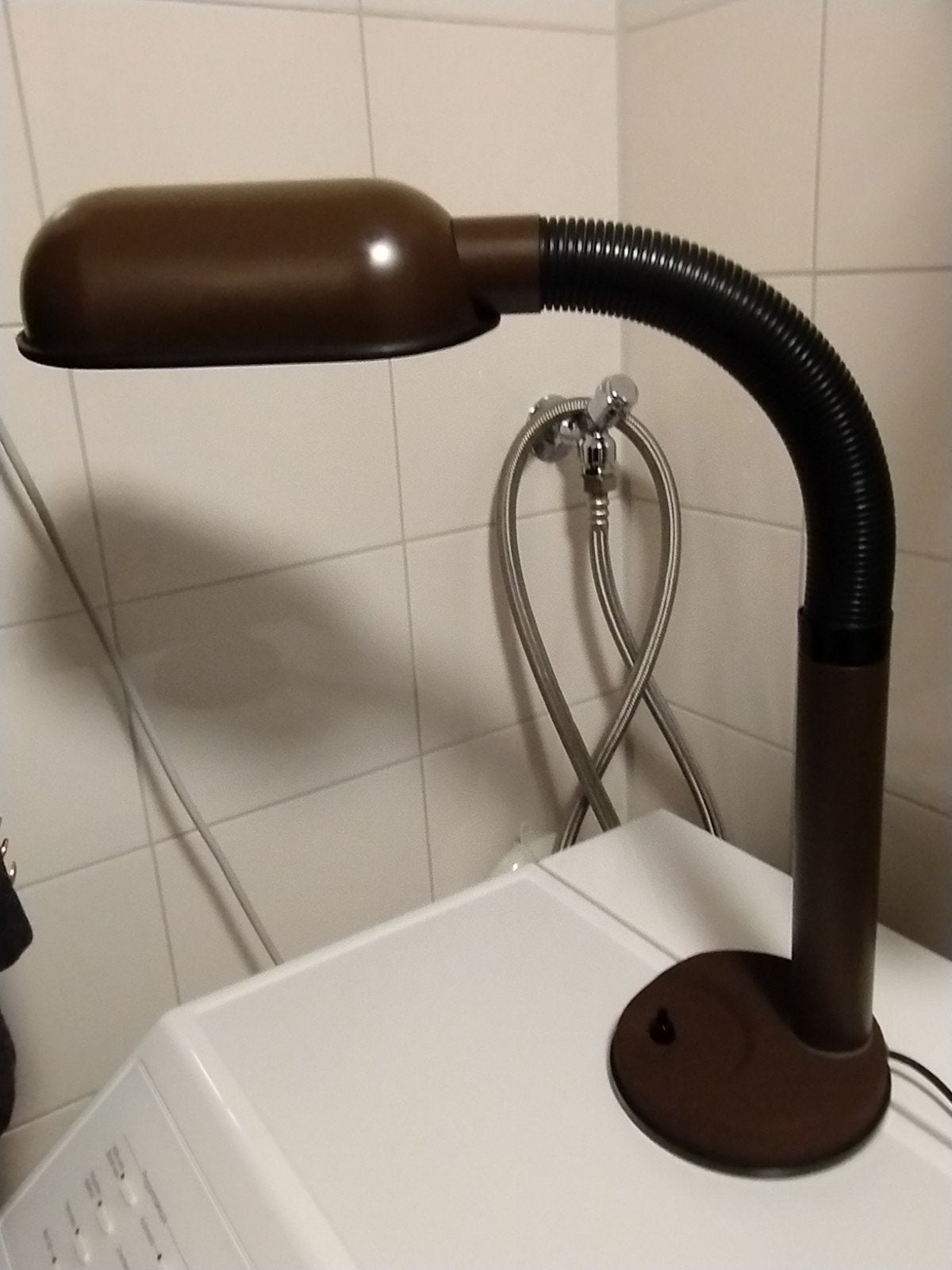 Vintage retro Herda bureaulamp gooseneck, Ophalen of Verzenden
