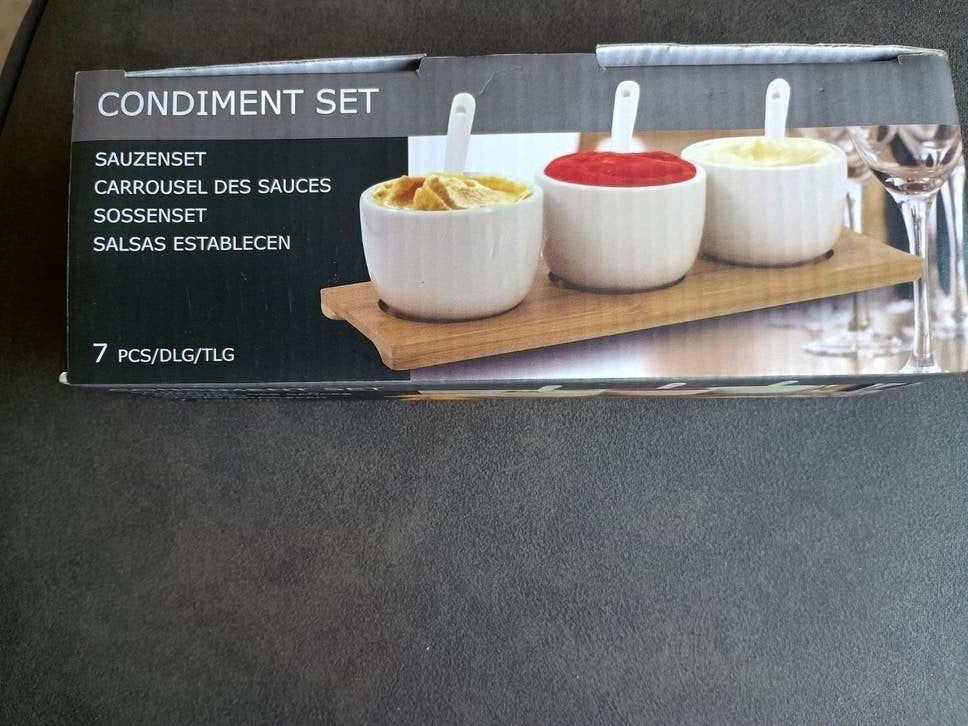 Nieuw keramisch sauzenset, Overige typen, Nieuw, Ophalen of Verzenden, Steen/keramiek
