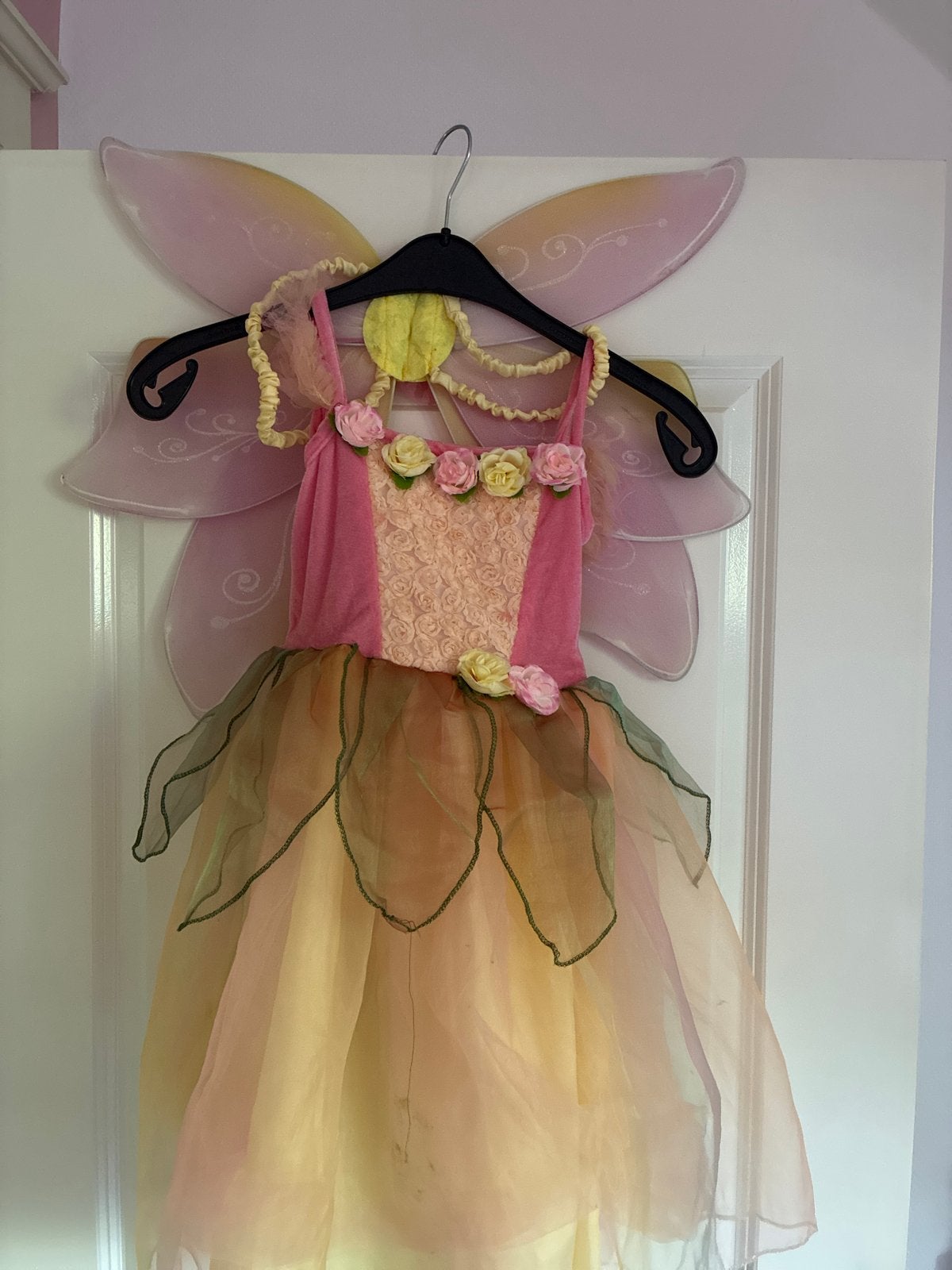 Efteling jurk met vleugels - Sprookjesachtige outfit, Kinderen en Baby's, Ophalen of Verzenden, Gebruikt, 122 t/m 128, Meisje