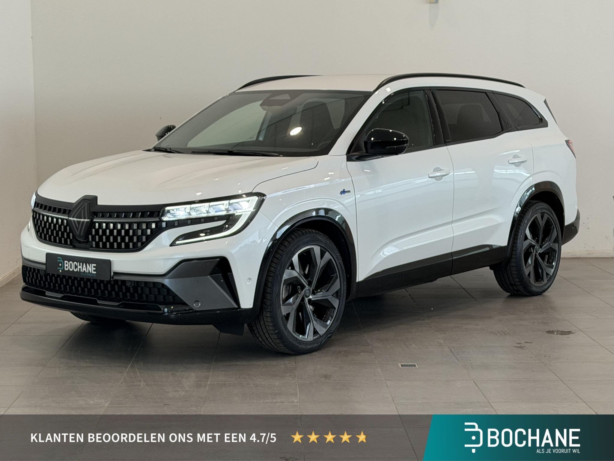 Renault Espace E-Tech full hybrid 200 esprit Alpine 7p. | Tr, Auto's, Gebruikt, 1199 cc, 7 stoelen, Wit