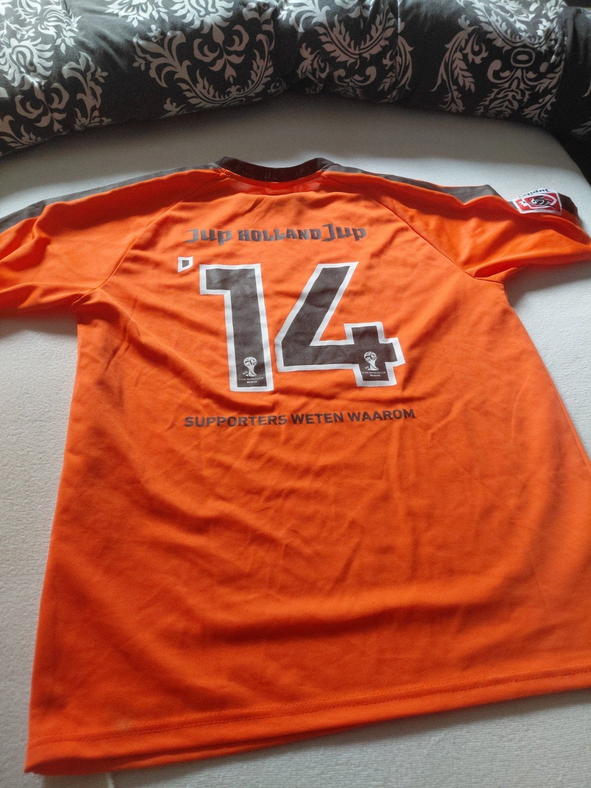 Oranje WK Shirt '14 - Jup Holland Jup. Maat L, Ophalen, Jupiler, Gedragen, Overige maten