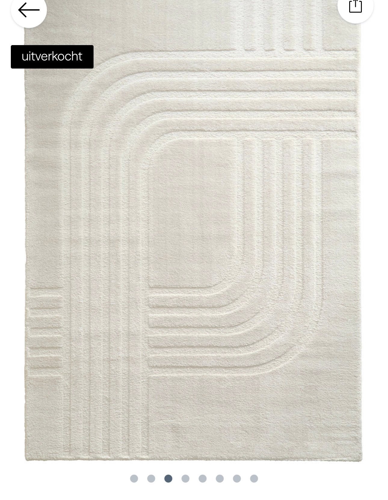 Studio livit vloerkleed, Huis en Inrichting, Ophalen, Gebruikt, Beige, 200 cm of meer