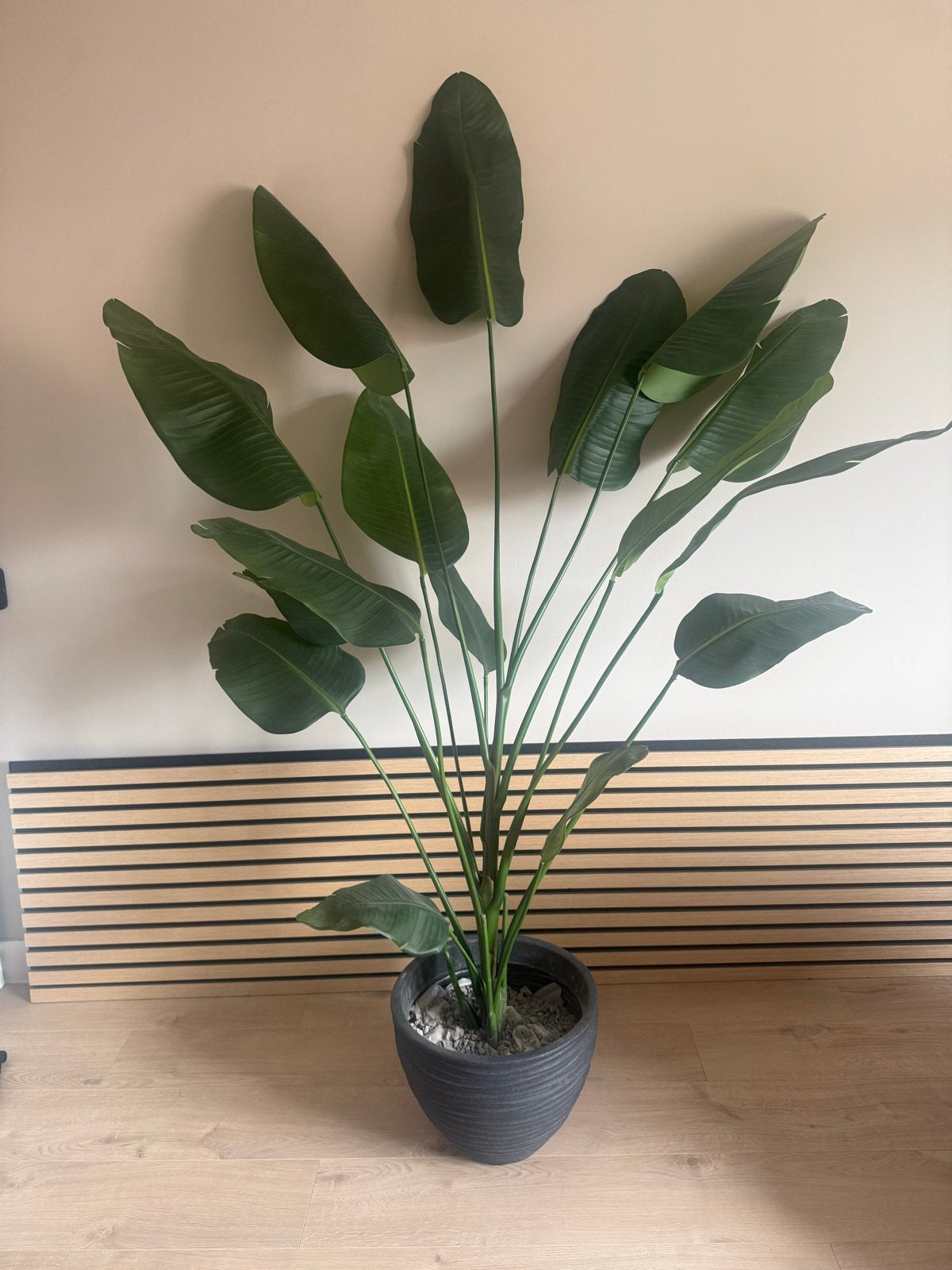 Grote Strelitzia Kunstplant 180 cm met pot, Binnen, Groen, Kunstplant, Ophalen of Verzenden